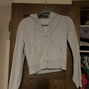 Brandy Melville Cropped Zip-Up